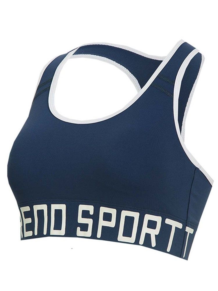 Mulheres Letter Push Up Full Cup Grátis Sutiãs Esportivos