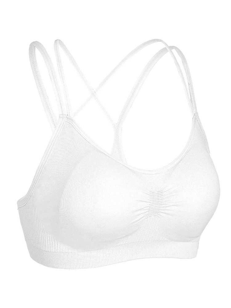 Sutiã Esporte Ioga Sem Fio Respirável Sem Fio Feminino
