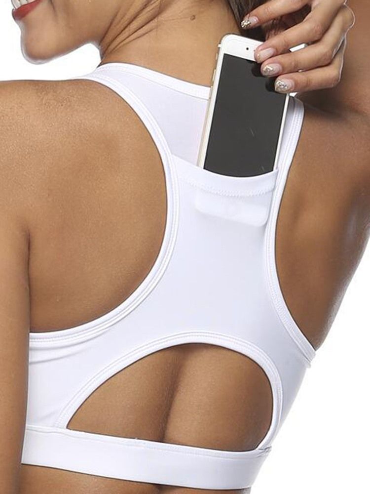 Sutiãs Esportivos Para Yoga Feminina Com Costas Lisas E De Bolso