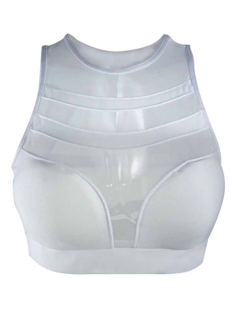 Tiras Femininas Lisas E Não Ajustadas À Prova De Choque Sutiãs Esportivos Finos De Nylon