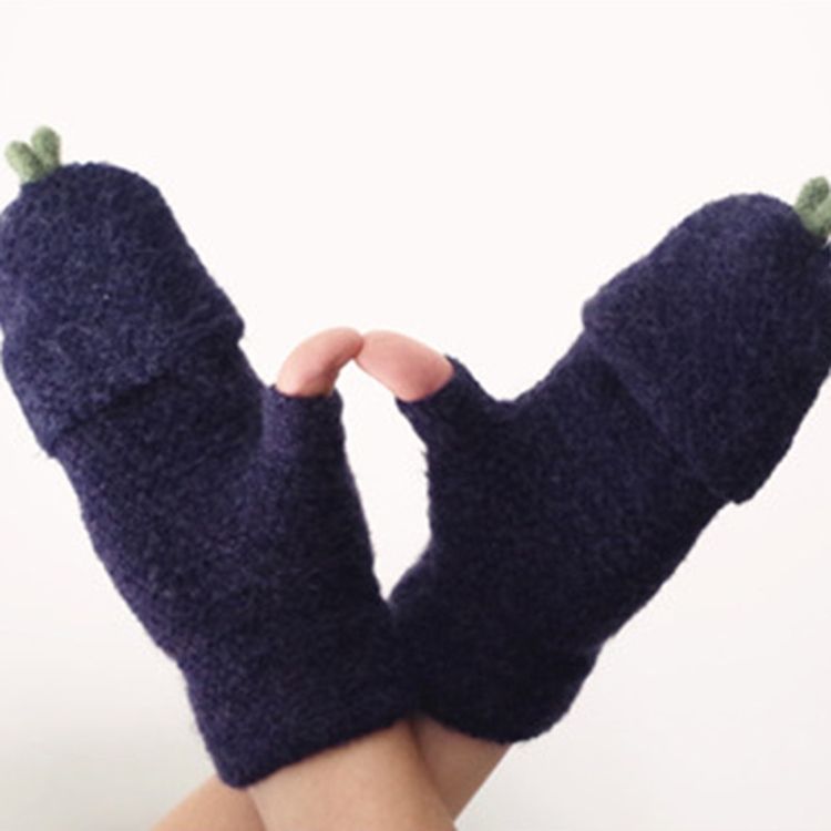 Luvas Coloridas De Inverno Quente Feminino