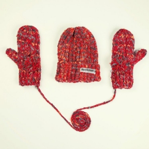 Luvas De Malha Para Mulheres Quentes De Inverno