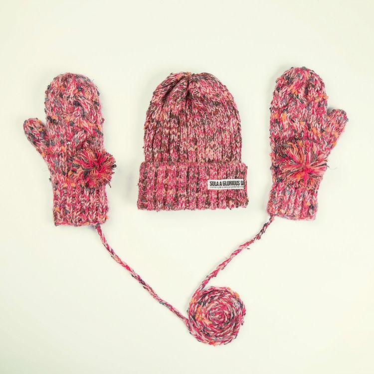 Luvas De Malha Para Mulheres Quentes De Inverno