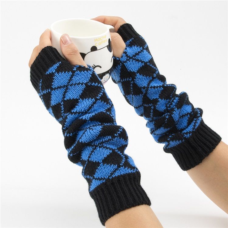 Luvas De Outono Casuais De Acrílico Geométrico Feminino