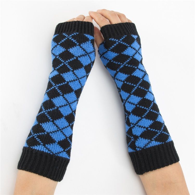 Luvas De Outono Casuais De Acrílico Geométrico Feminino