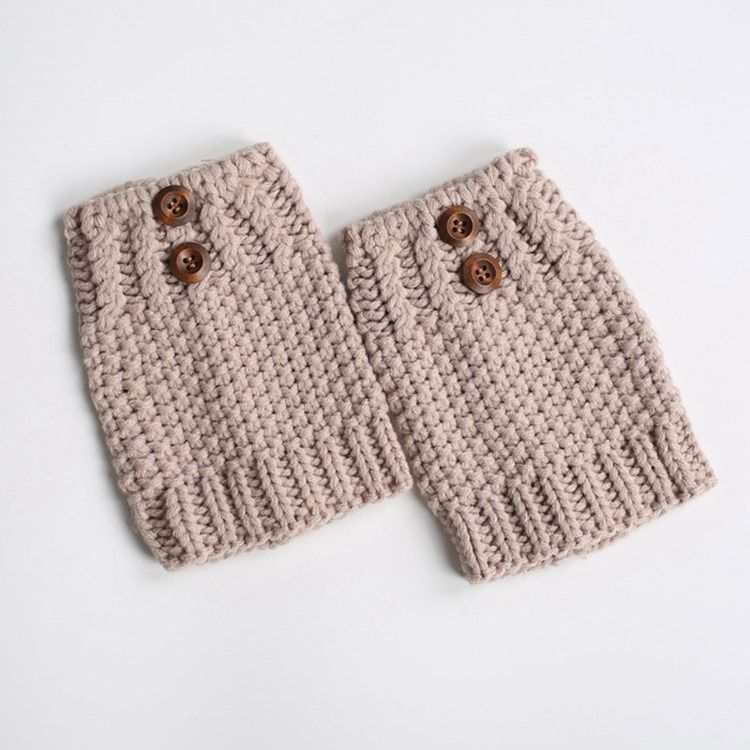 Meias Femininas Pure Color Botas Cuffs