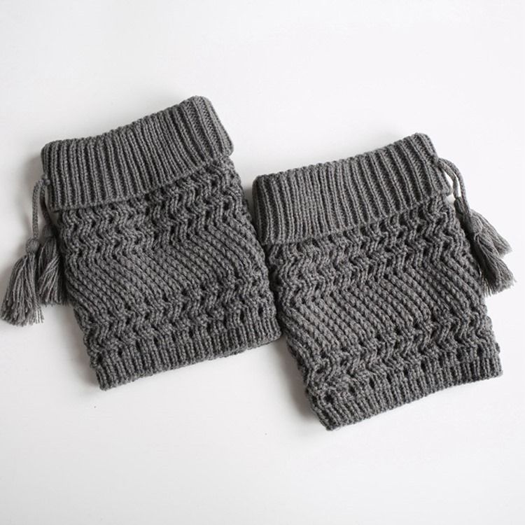 Meias Tassels Mulher Aquecedores De Pernas