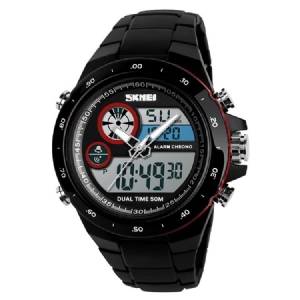 Masculino Masculino Eletrônico Quartz Double Movements Tape Watch