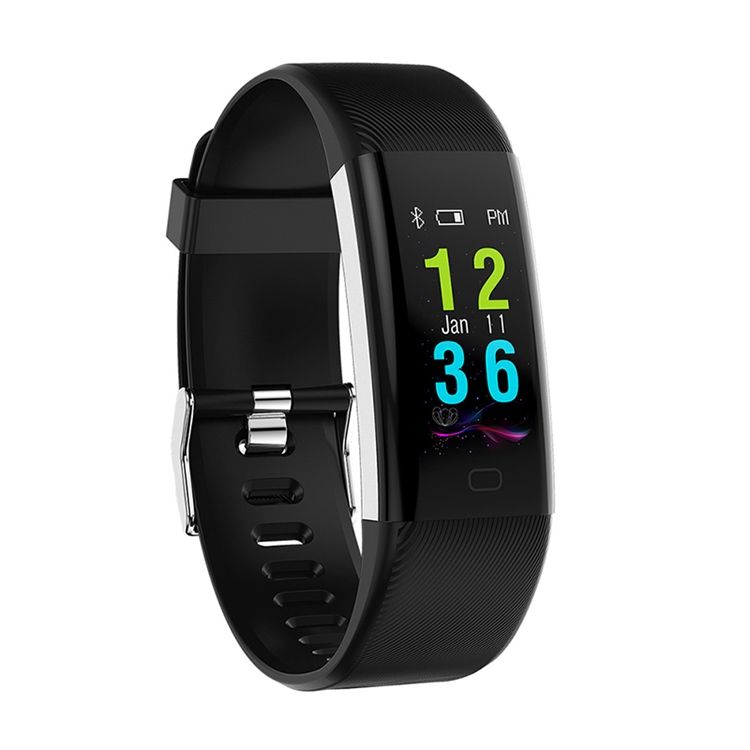 Masculino F07 Plus Tela Colorida Pulseira Inteligente Frequência Cardíaca Saúde Relógio Bluetooth