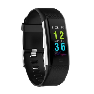Masculino F07 Plus Tela Colorida Pulseira Inteligente Frequência Cardíaca Saúde Relógio Bluetooth