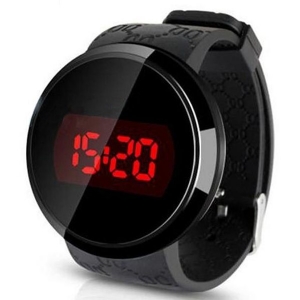 Relógio Eletrônico Masculino Redondo De Led