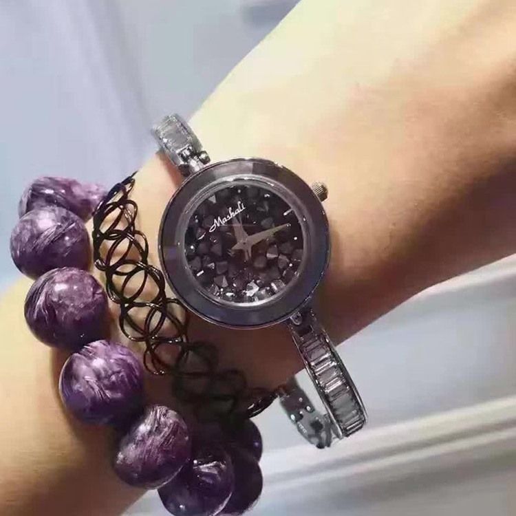 Relógio Feminino Com Pulseira Fina De Quartzo Redondo
