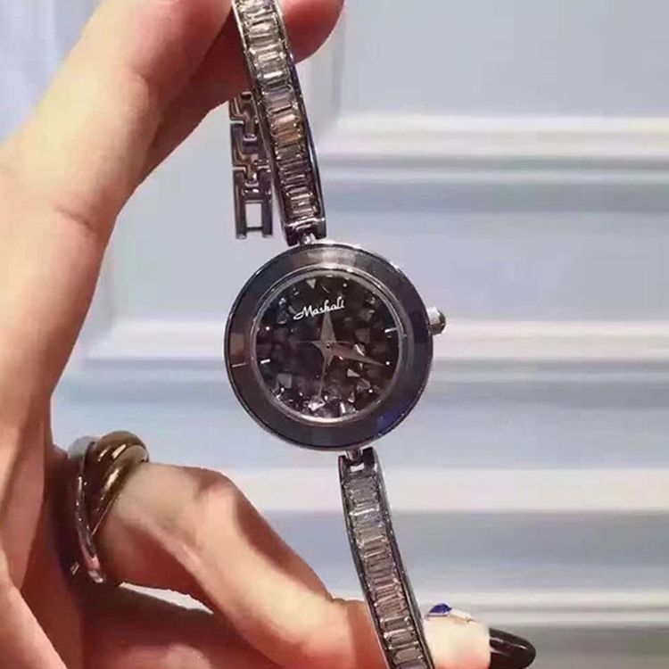 Relógio Feminino Com Pulseira Fina De Quartzo Redondo
