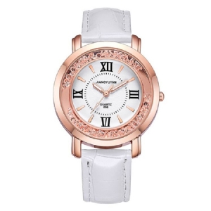 Relógio Feminino Jyy Com Cinto De Couro Para Senhora
