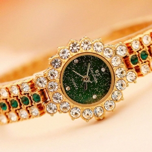 Relógio Feminino De Quartzo Redondo De Strass