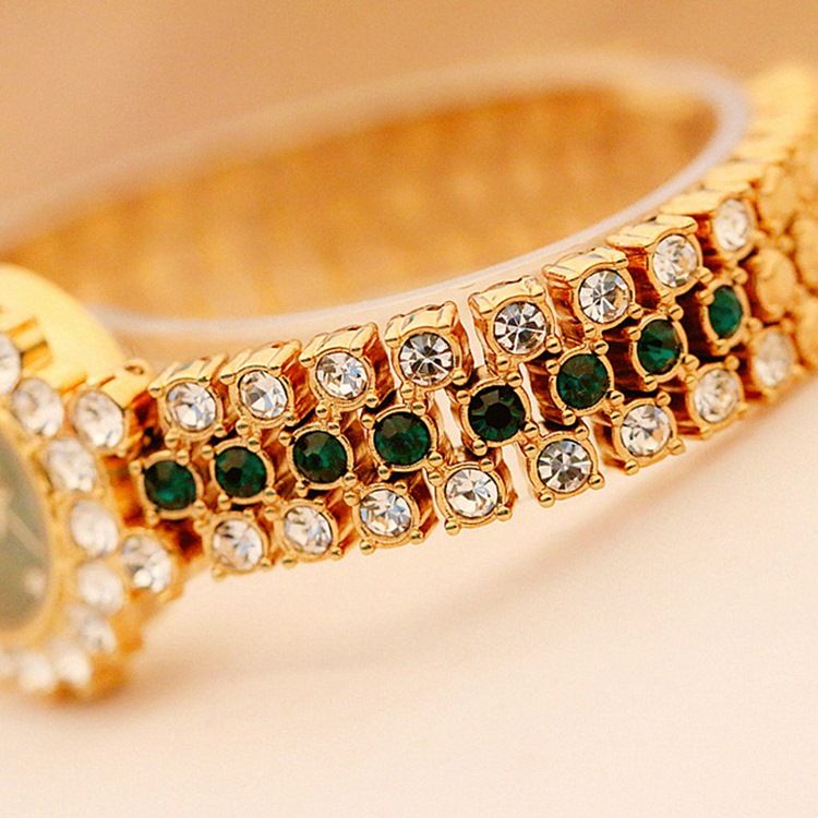 Relógio Feminino De Quartzo Redondo De Strass