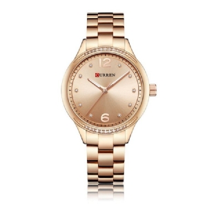Relógio Feminino Redondo De Elegância Com Pulseira De Aço