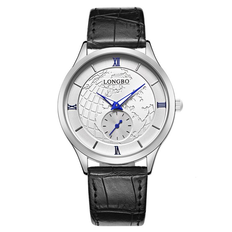 Relógio Masculino Clássico Jyy Com Pulseira De Couro Impermeável