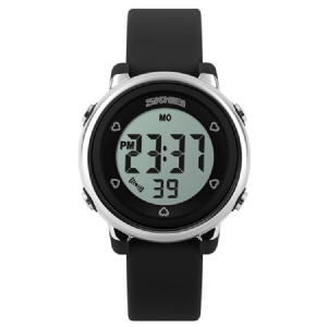 Relógio Masculino Com Fivela De Pino Com Visor Digital De Resina Concisa