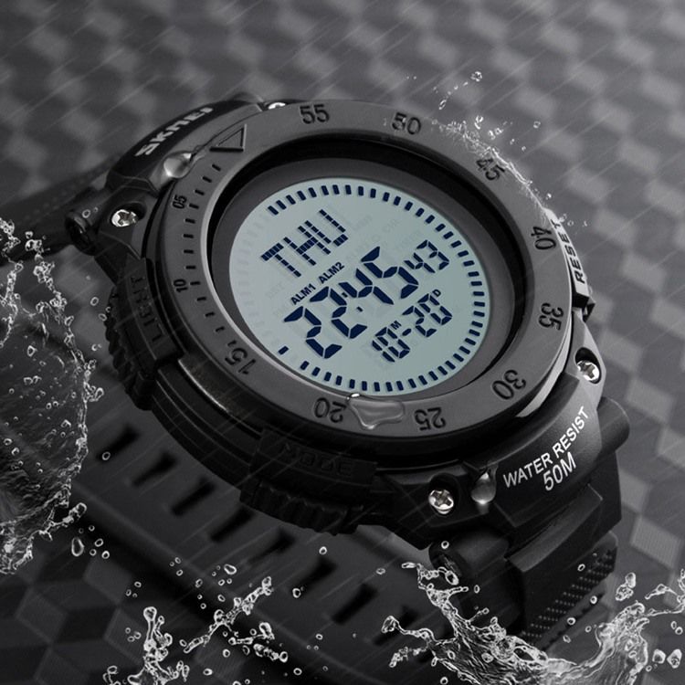 Relógio Masculino Com Pulseira De Sílica Gel Para Esportes Ao Ar Livre
