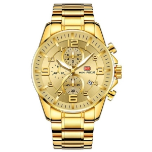 Relógio Masculino Luxuoso Redondo Luminoso