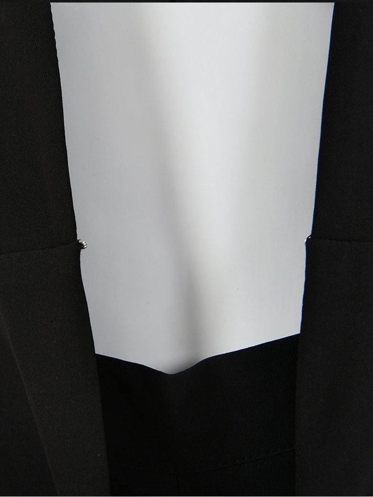Blazer Casual Feminino Liso De Manga Comprida De Comprimento Médio Solto