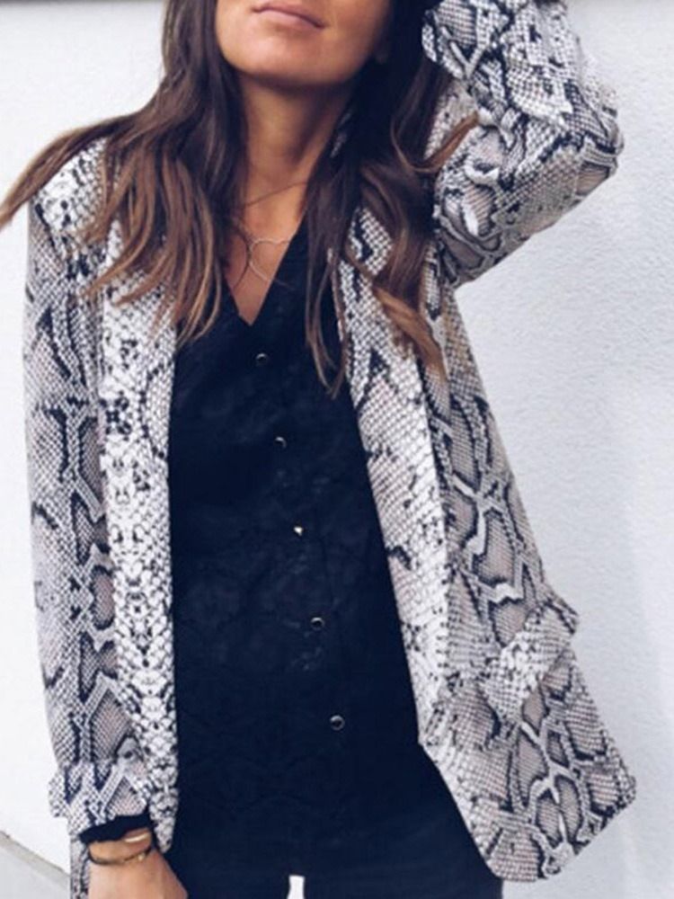 Blazer Casual Feminino De Manga Longa Primavera Regular