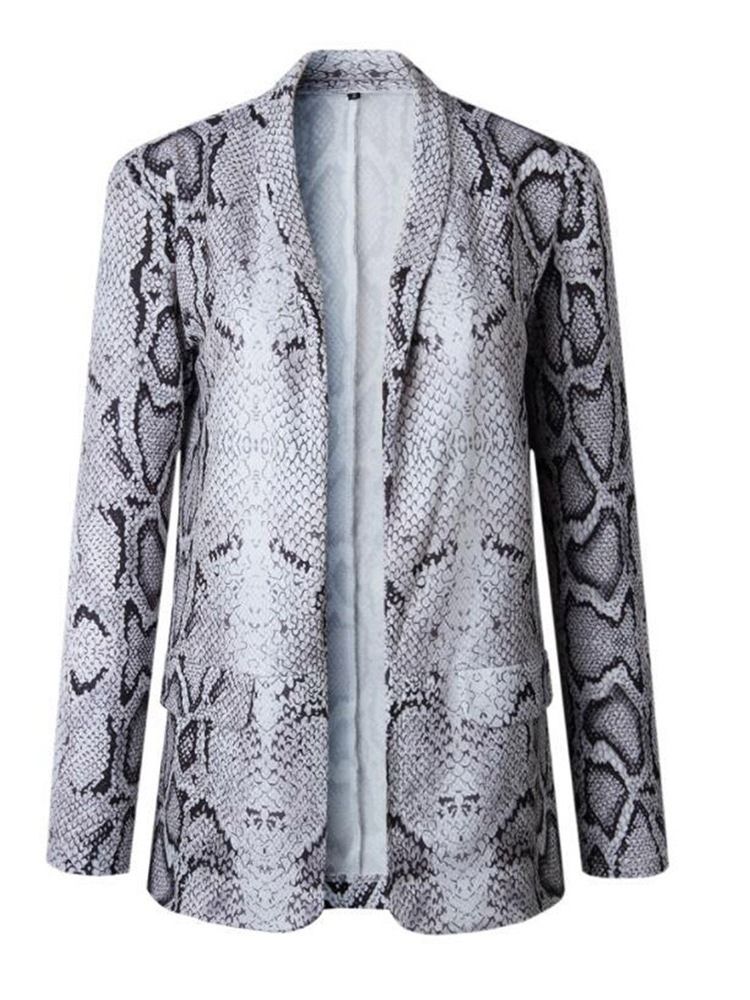 Blazer Casual Feminino De Manga Longa Primavera Regular