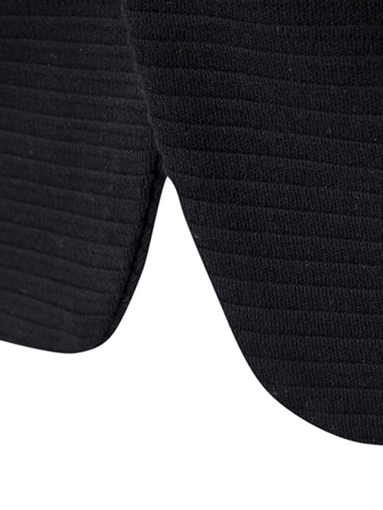 Blazer Casual Masculino Com Colarinho Liso E Cotoveleiras