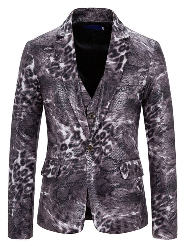 Blazer Casual Masculino Reto De Bloco De Cores