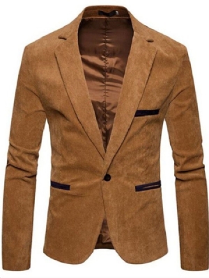 Blazer Casual Slim Lazer Masculino Com Um Botão