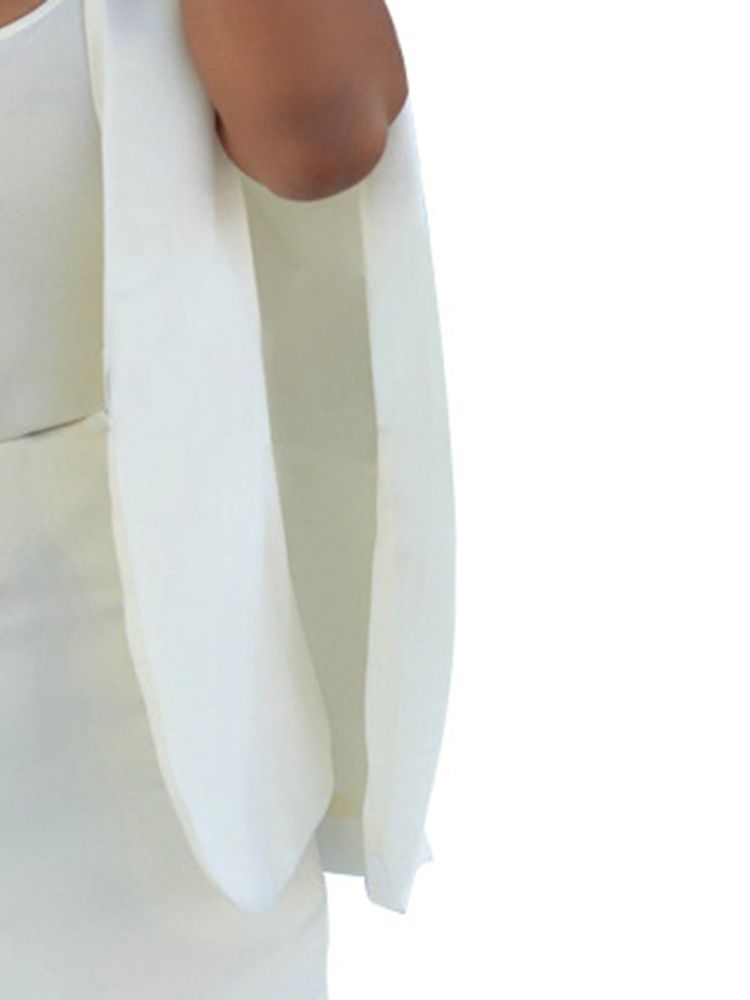 Blazer Feminino Liso De Manga Comprida Outono Fashion