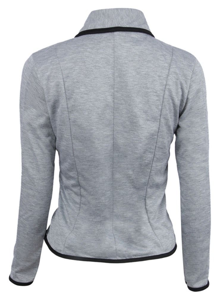 Blazer Feminino De Peito Único Manga Comprida Padrão Outono Casual