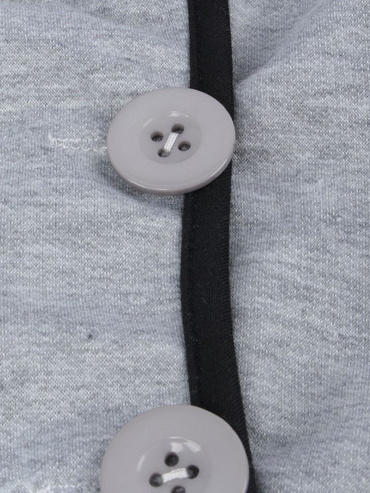 Blazer Feminino De Peito Único Manga Comprida Padrão Outono Casual