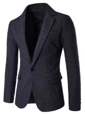 Blazer Inglês Fino De Lapela Entalhada
