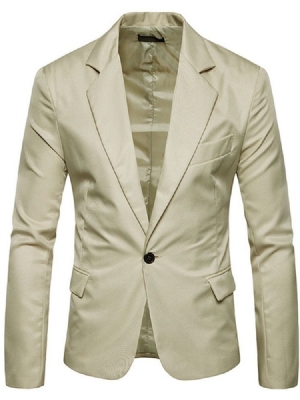 Blazer De Lazer Masculino De Botão Casual Com Um Botão