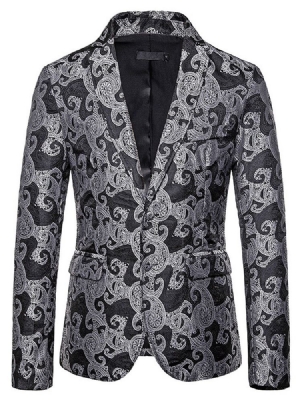 Blazer De Lazer Masculino Slim Breasted Single-breasted