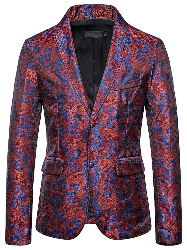 Blazer De Lazer Masculino Slim Breasted Single-breasted