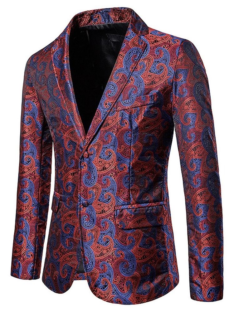 Blazer De Lazer Masculino Slim Breasted Single-breasted
