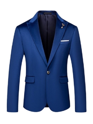 Blazer Masculino De Botão Reto Da Inglaterra