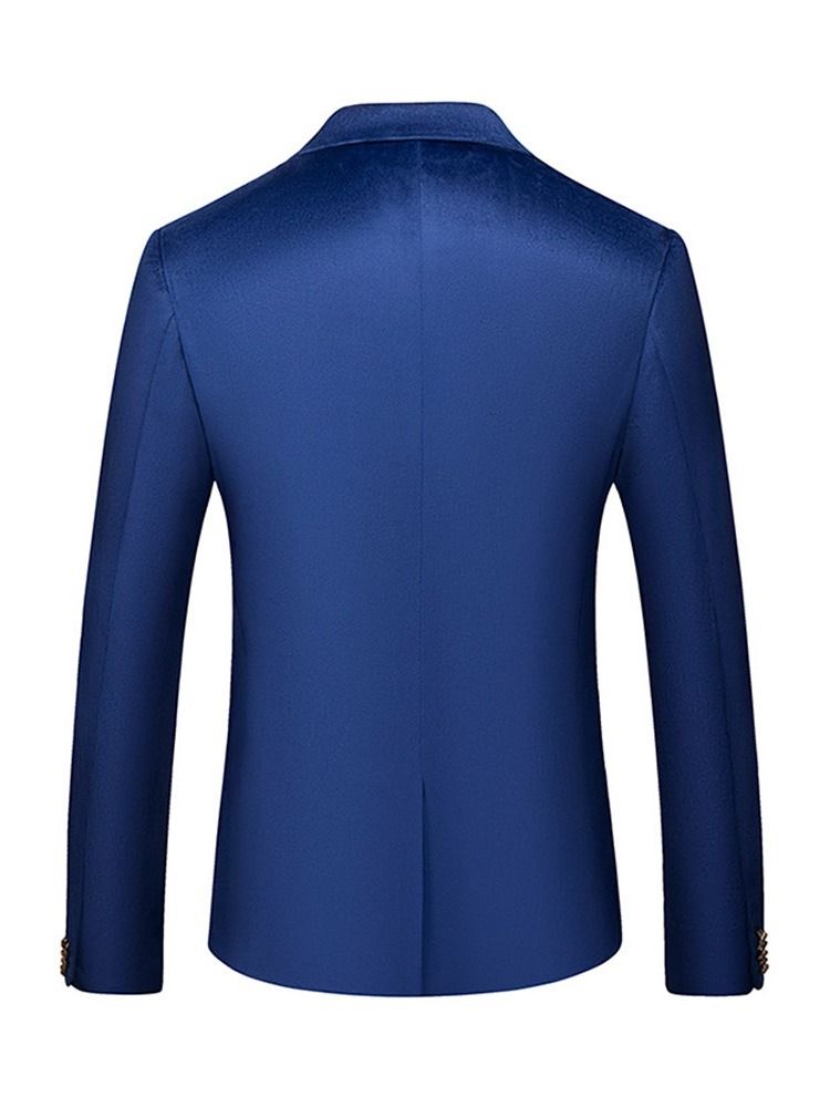 Blazer Masculino De Botão Reto Da Inglaterra