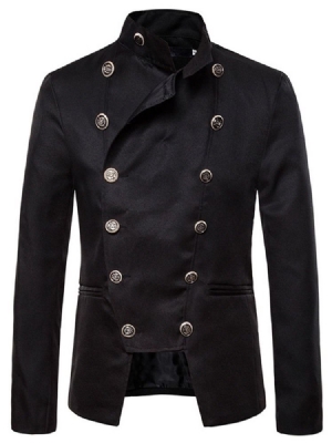 Blazer Masculino Casual Com Gola Dupla Seios