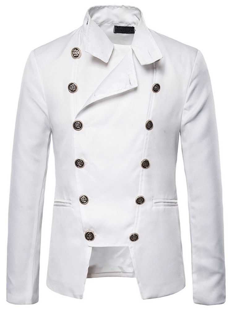 Blazer Masculino Casual Com Gola Dupla Seios