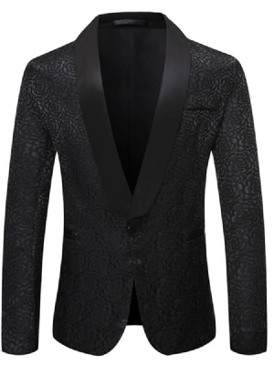 Blazers Casuais De Lazer Masculinos Com Um Botão