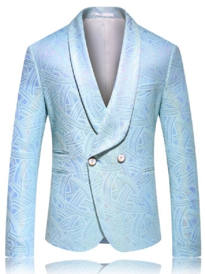 Blazers De Lazer Masculinos Com Lapela Entalhada De Lapela Única