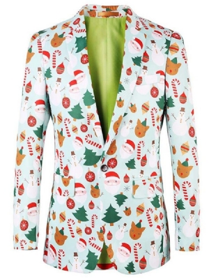 Blazers De Lazer Masculinos Slim Cartoon