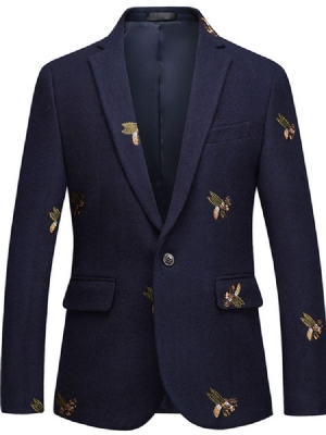 Blazers De Lazer De Moda Masculina De Botão Slim
