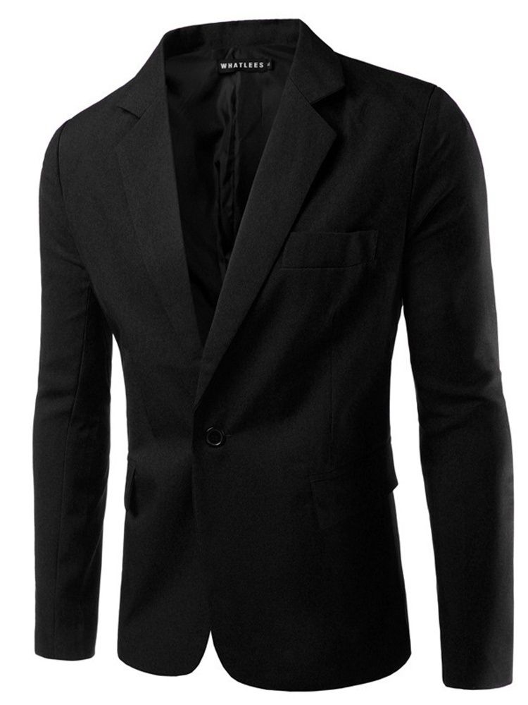 Blazers Slim One Button Casual Masculino Para Lazer