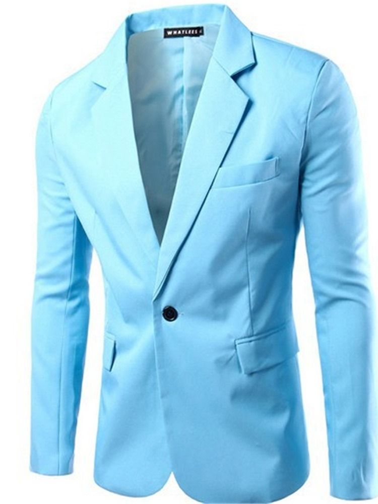 Blazers Slim One Button Casual Masculino Para Lazer
