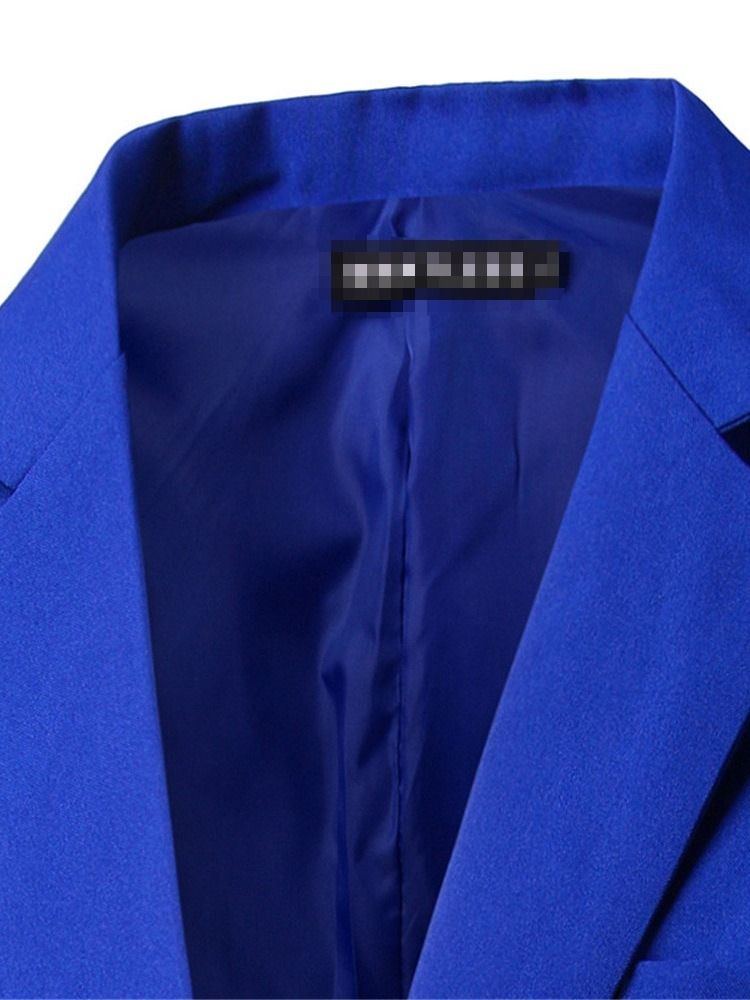 Blazers Slim One Button Casual Masculino Para Lazer